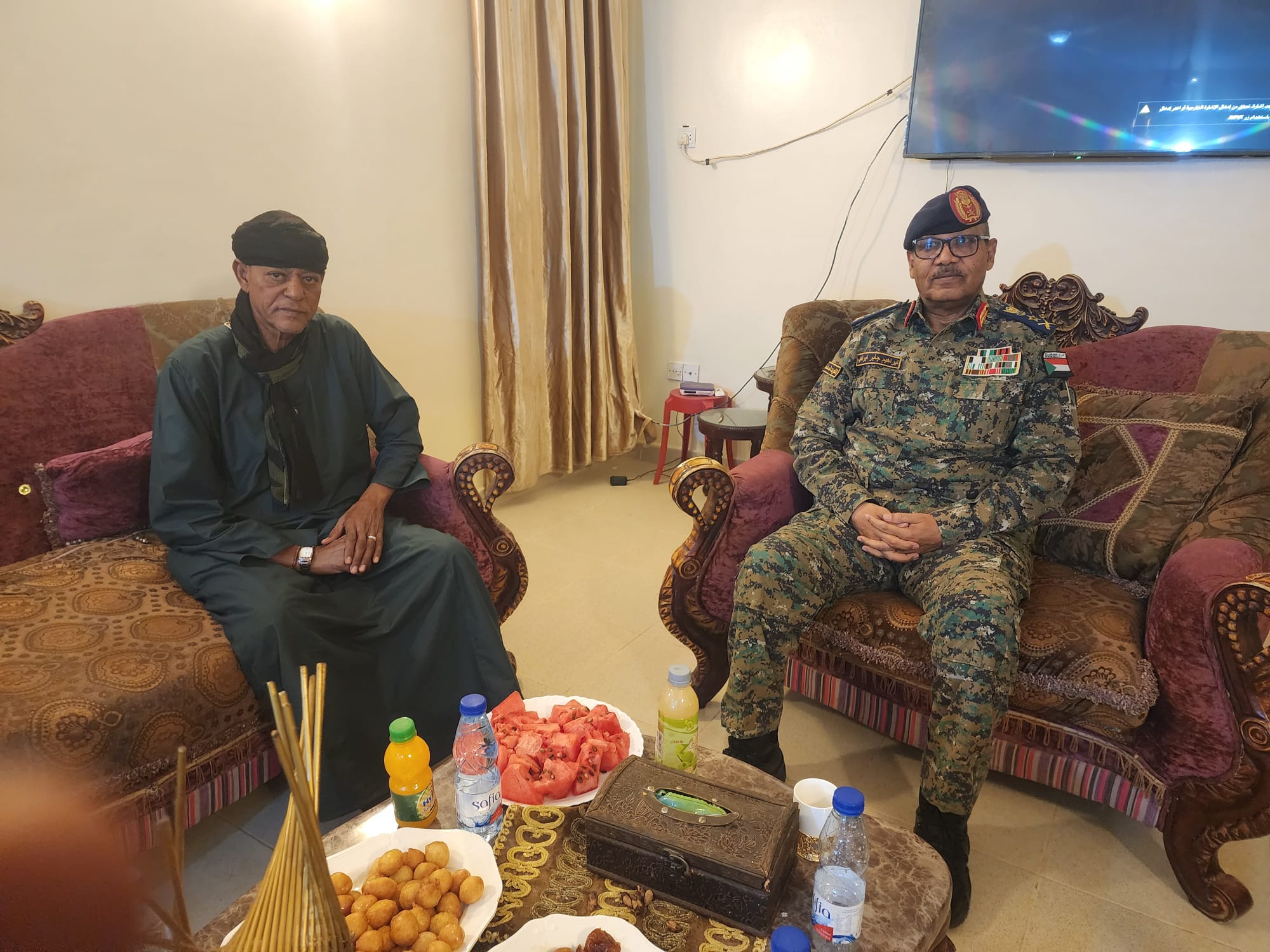 الفريف ابراهيم جابر والشيخ موسى هلال